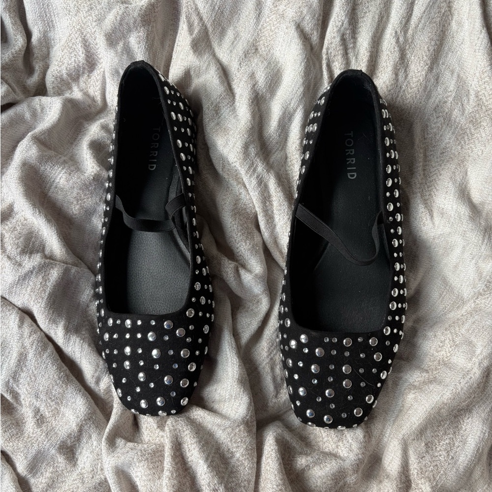 torrid Black Studded Ballet Flats